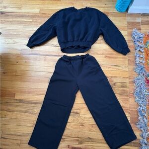 ZARA Women's Navy Sweatsuit